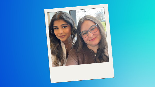 Taylor Uroda - Student Life and Leadership Assistant and Mathu Vijayakumar - Orientation and Transition Assistant at Trent University Durham